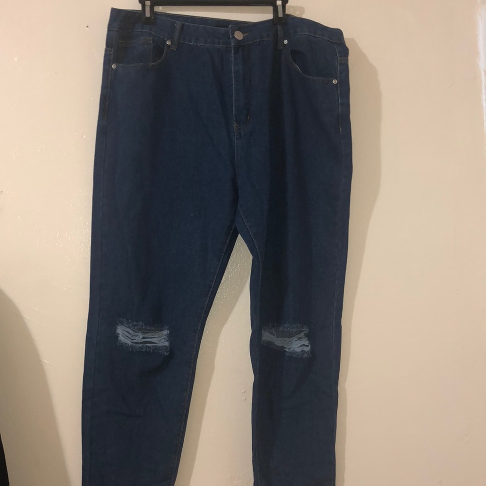 Plus size mom jeans
